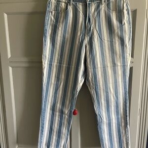 American Eagle striped jeans
